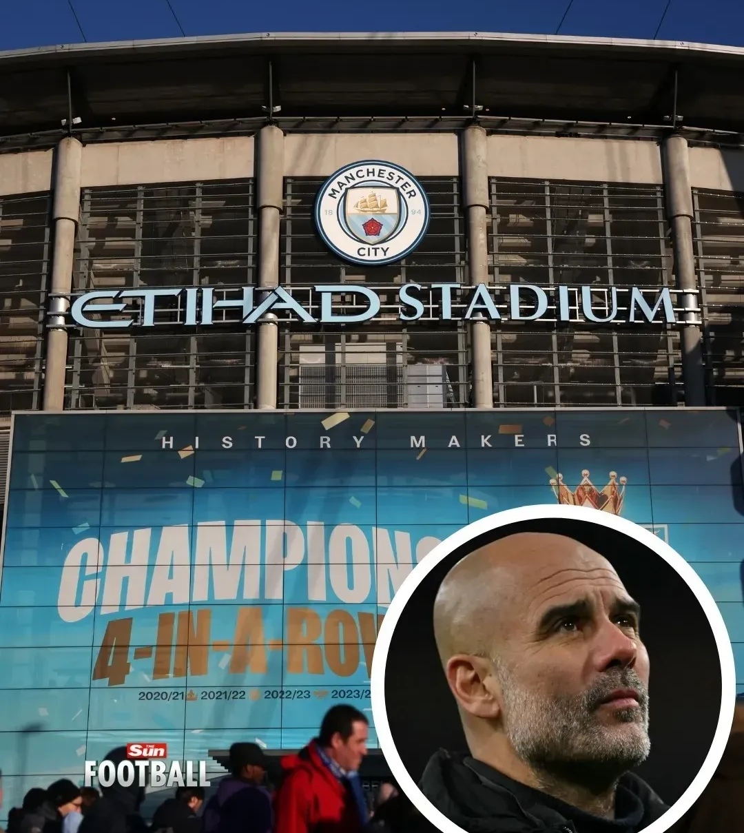 关于曼城惨败，主教练下课传言再起的信息